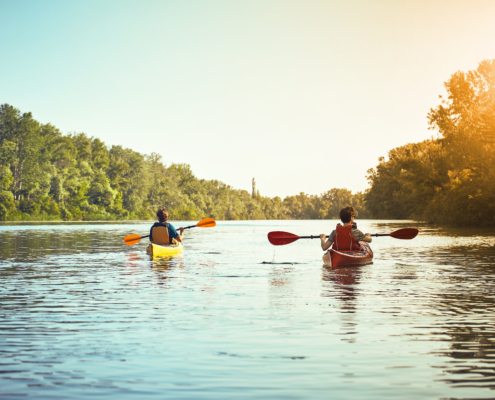 Canoeing At Weardale Watersports